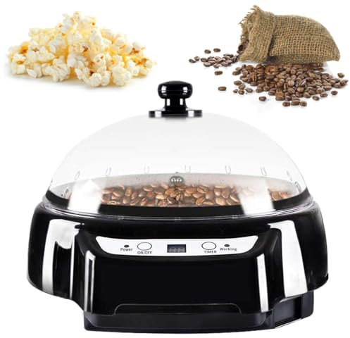 Mavdecll Máquina para Hacer Palomitas De Maíz, Tostadora De Café, Tostado De Granos De 1 a 60 Minutos, Función De Cuenta Regresiva con Pantalla Digital, Regulación Automática De Temperatura