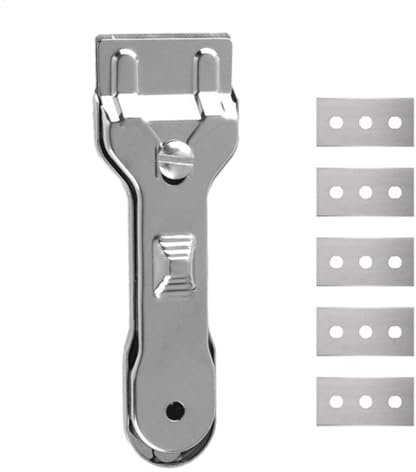 Grattoir pour fenêtres, Grattoir à verre, Grattoir pour nettoyage de table de cuisson - Nettoyant pour de cuisson pour enlever la peinture, nettoyage de la maison pour articles ménagers,