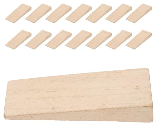 Gatuida Lot de 15 coins en bois pour manche de hache : coins en bois pour manche de hache, accessoires pour marteau de jardin en - triangle de fixation de rechange pour la réparation d'outils