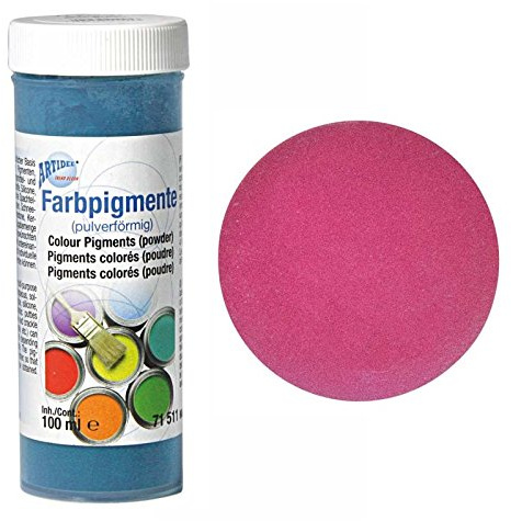 CREATIV DISCOUNT Universal-Farbpigment-Pulver 100ml, Rubinrot