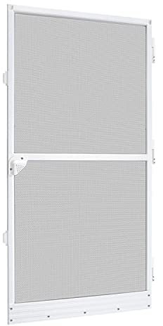 Froadp Moustiquaire en Aluminium pour Portes, Rideau Anti-Moustiques Blanc avec Fermeture Magnétique et Tissu en Fibre de Verre, Moustiquaire pour Balcon Jardin (120x240cm)