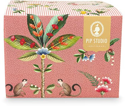 Pip Studio 51004135 La Majorelle Tasse mit Untertasse pink 0,28 l Set2 (1 Set)