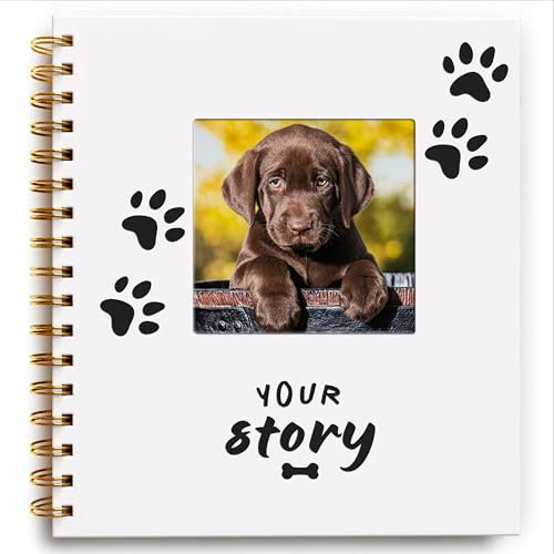 Cadeau pour chiot – Livre de souvenirs pour chien et album photo souvenir | Cadeau attentionné pour les nouveaux propriétaires | Planificateur et journal intime