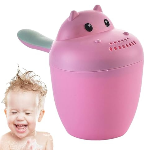 Baby Kinder Haarwaschbecher Badebecher, Baby Shampoo Spülbecher, Bad Wasserfall Rinser, Bad Spülbecher, Niedliche Waschbecher, Cartoon Shampoo Spüler Krug, Becher Dusche Badewanne Wasserfall