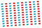 minkissy 100piezas Gafas Rojas y Azules De Cartón Desechables Gafas De Papel Anaglifo Para Cine