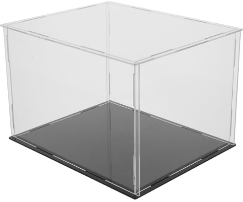 WEKAMOS Caja Expositora Acrílica Transparente Antipolvo para Cubo de Almacenamiento Resistente y Fácil de Limpiar para Colecciones Hogar y Oficina