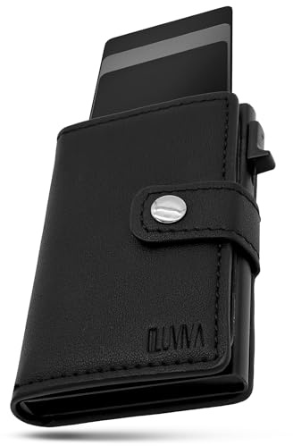 LUVIVA® Slim Wallet – superleicht & kompakt – Geldbörse aus Premium-Kunstleder – rutschfestes Kartenfach – Portmonee für bis zu 10 Karten – Ideal für Business & Alltag