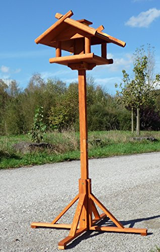 XXL Holz VOGELHAUS VOGELFUTTERHAUS mit STANDFUSS 160cm Höhe in TOP QUALITÄT