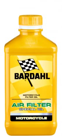 Bardahl - Air Filter Special Oil Moto - Manutenzione Filtro dell'Aria, Massima Adesività per una Superiore Capacità Filtrante, Trattamento Lunga Durata, Formula Concentrata (Oltre 15 Trattamenti), 1 L