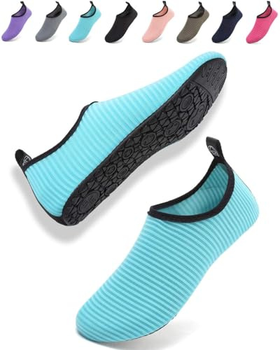 Water Shoes Kids Beach Shoes Aqua Mens Womens Beach Surf Diving Swim Barefoot Shoes Quick Drying Lightweight Durable Rubber Sole Black