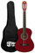 TIGER Klassische Gitarre MA-CG08 1/2 Größe Rot Klassikgitarre - Bunte Spanische Gitarre mit Tragetasche, Gurt, Plektrum und Ersatzsaiten