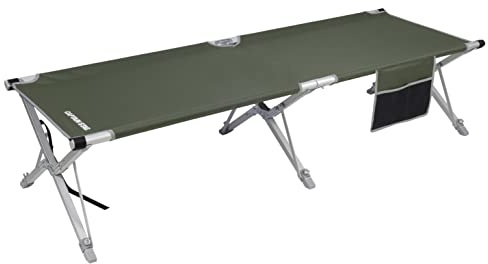 Captain Stag UB-2009 Outdoor Bed, Cot, Easy, Field GI Bed, Load Capacity 220.5 lbs (100 kg), Storage Bag Included, Olive