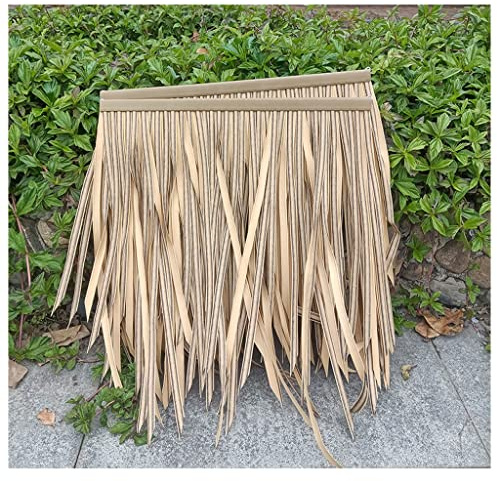 YYXDMFY Simulation thatch roof Artificial Straw Decoration Plastic thatch roof Eaves Pavilion Park Resort thatch Tile Durable Man-Made Thatch for Decoration Cottages (Color : Color f, Size : 2pcs)