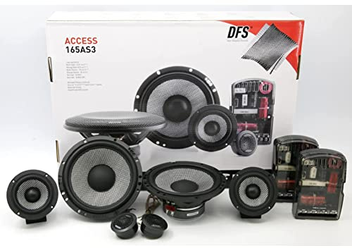 GK SOUND 3-Wege-Kit FÜR Focal Access 165AS3 16,5 cm 165 mm 6,5 Durchmesser 80 Watt RMS 160 Watt Max 4 Ohm 90 dB 2 Tieftöner + 2 Mitteltöner + 2 Hochtöner + 2 Frequenzweichen, Paar-Kit
