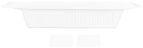 Plateau De Baignoire, Panier Baignoire, Support De Rangement Rétractable, Panier Organisateur de Jouets de Bain, Plateau de Bain étagère, pour Shampoing, Gel Douche, Vêtements, Serviet