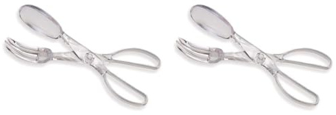 Fackelmann Pinzas Para Ensalada 28Cm, poliestireno, color transparente, 2 ud-s (Paquete de 2)