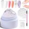 NAILGIL Solid Builder Gel für Nagellack, Solid Nail Glue Gel 3D Nagelskulptur with Tool Set, Salon DIY zu Hause, klar 15g