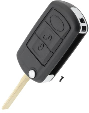 VGOL Funda para Llave de Coche con Tapa de 3 Botones con Hoja HU92 Carcasa de Repuesto para Vehículo Compatible con Land Rover Discovery 2005 2006 2007 2008 2009 2010