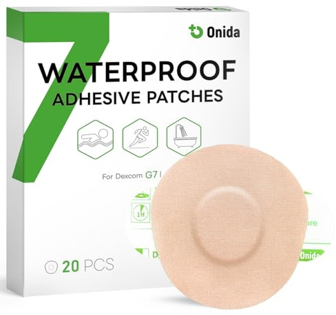 Onida Dexcom G7 Over Patches 20PCS Waterproof CGM Covers for G7 & Stelo