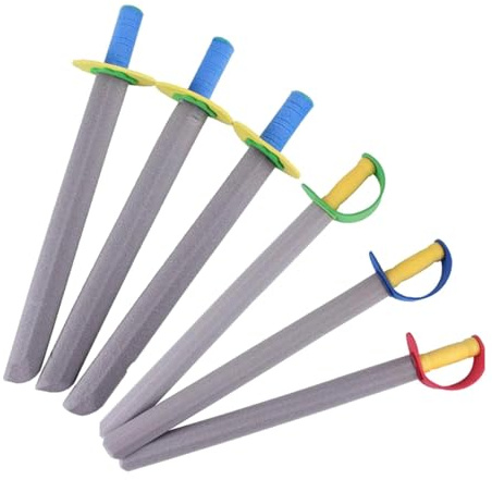 Sharplace Lot de 6 épées en Mousse pour fête, décoration, Cosplay, Jouets pour Enfants, Anniversaire, Chevaliers