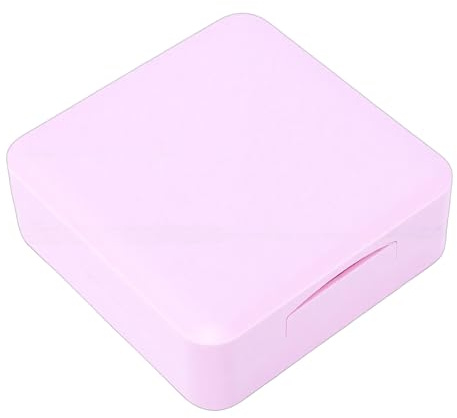 Tomantery Akvarellpalettlåda 24 Väl Bärbar Tom Färgpalett med Blandningsbricka för Konstnärer och Studior, Plast Pinky Purple 3.15x3.15x1.18in för inomhus- och Utomhuskonstskapande