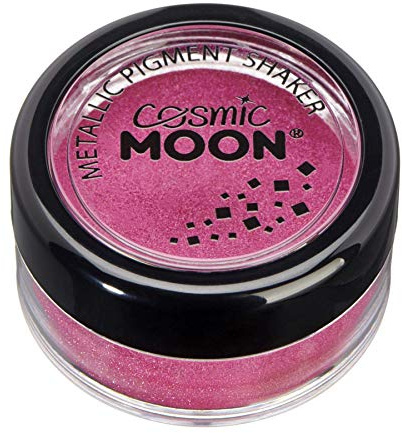 Matte Metallic Pigment Loose Face Powder | Pink | Cosmic Moon | Cosmetic Pearlescent Powder | Eye Shadow, Makeup for Face, Eyes & Body