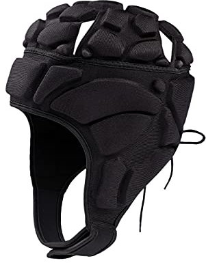 YJZQ Rugby-Kopfschutz Helm für Fußball Torwart Sport Anti-Kollision Kopfbedeckung Hockey Skateboard Rollschuhe