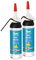 SISTA BAD KÜCHE transparent, Dichtstoff, schimmelresistent ausgestattetes, langlebiges Silikon für Küche und Bad, wasserdichter Fugenfüller, 2x100ml Spender