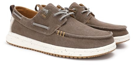 WALK IN PITAS | BYRON | Mocassini Uomo per l'Estate | Scarpe da Barca Estive | Sportive Uomo | Sneakers | Scarpe Walkinpitas | Taupe 41