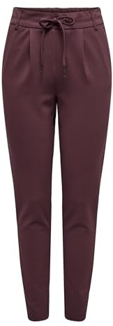 Only Onlpoptrash Life Easy Col Pant PNT Noos Pantalon pour Femme, Acajou, 32 FR/XS/L