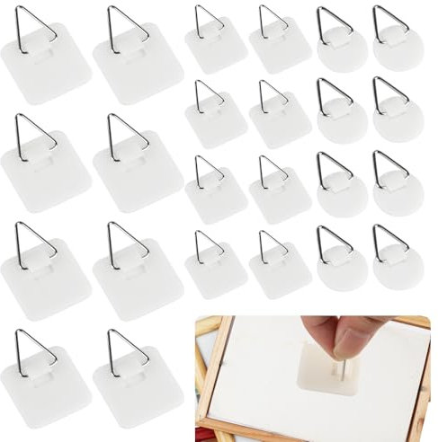 45 Pcs Crochet Adhesif Mural, Accroche Tableau Adhesif, Attache Cadre Adhésif, Accroche Tableau Mural Invisibles, Accroche Tableau sans Percer Crochet Autocollant pour Suspension de Photos Tableaux