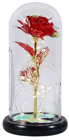 dans un verre - de Noël arc-en- - artificielle pour toujours - artificielle - créative lumineuse dans un verre - de Noël romantique arc-en- pour femme, femme