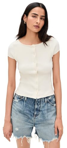 Free People Women's Most Wanted Cardi, Ivory(1103), XL