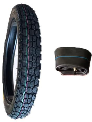 3.25x18 Motorcykel-däck med Slang Blockmönster, 3.25-18 Allterrängdäck, 3.25 18 Hållbart 18-tums Däck för Moped Fram- Bakhjul