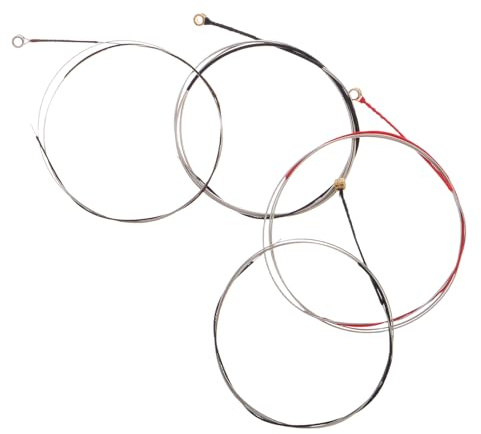 Healifty 4 Stück Geigensaiten Ersatzset aus Legierung für 1/4 Zoll Violine Universelles Geigenreparaturteil mit Kompletter Ausstattung für Anfänger und Profis
