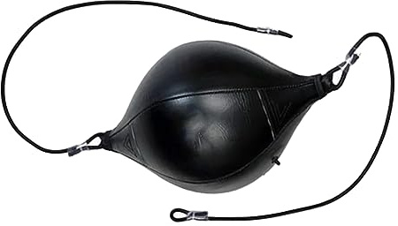 Bewinner Schlagball mit Doppeltem Ende, MMA-Trainingsball aus PU-Leder mit Verstärktem Elastischem Seil für den Heimgebrauch, Ideal für Schlag- und Reflextraining
