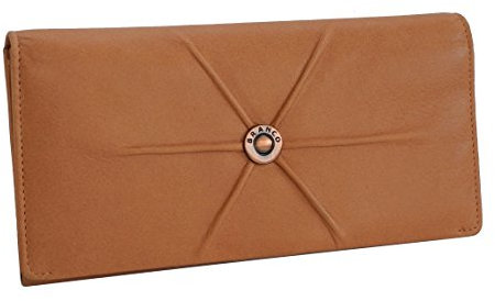 Branco Leder - Exquisite XL Damen Geldbörse, Portemonnaie, Lederbörse, Ladys Wallet - fein strukturiertes weiches Leder in versch. Farben - präsentiert von ZMOKA® (Orange)