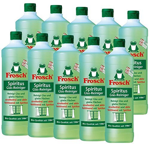 10x Frosch Spiritus Glas-Reiniger 1 Liter by Frosch