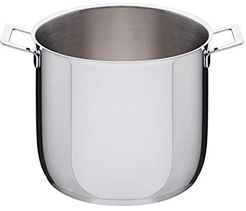 Alessi Pots&Pans Stockpot, Stainless Steel, 24 cm (AJM100/24)