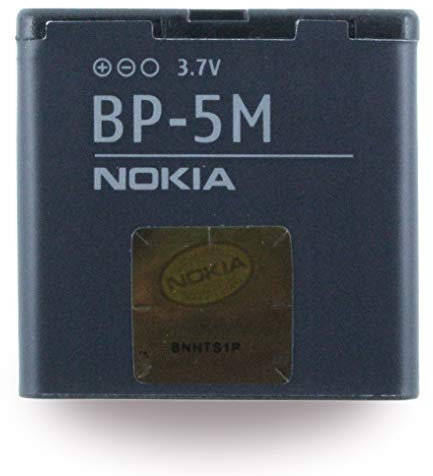 Nokia BP-5M, Bateria Litio polímero, 900 mAh, 3.7 V, Gris