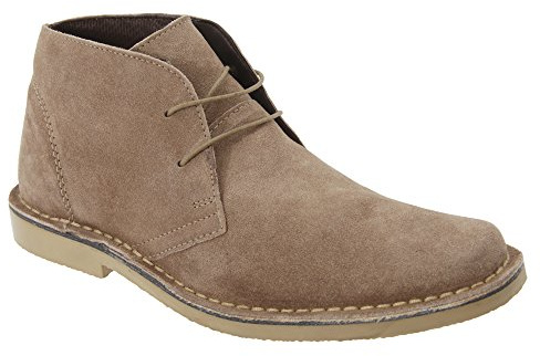 Roamers M420BS Mens Desert Boots Sand