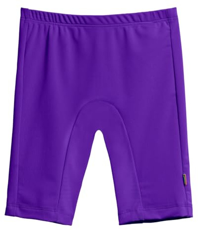 City Threads Boys Girls UPF 50+ Swim Jammer Shorts Comfortable Durable Rash-Free Made in USA, Purple, 10Y