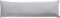 REDBEST Seitenschläferkissenbezug Single- Jersey San Francisco, Silber Größe 40x140 - weiche Qualität, bügelfrei, praktischer Reißverschluss, 100% Baumwolle