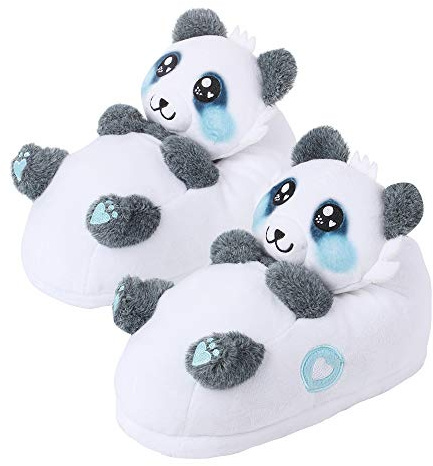 corimori (20+ designs) Pantofole Peluche Animali Donna Uomo Bambini, Taglia Unica 34-44, Panda, 1847