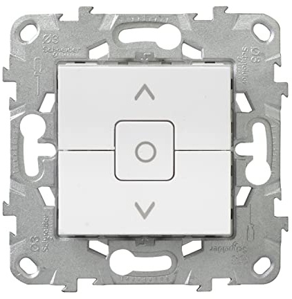 Interrupteur volet-roulant 6A connexion rapide blanc Unica