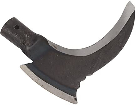 Hoz doble de acero de alto manganeso, tratamiento de endurecimiento eficiente de doble guadaña cuchillas afiladas antioxidantes Multifuncional Cortar árboles de corte para herramientas de jardinería