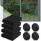 4 Piezas Mosquitera para Ventana,130 x 150cm Mosquito Ventana,Pantalla Mosquitera Universal,Mosquitera de poliéster,para Protección Ventanas contra Insectos Moscas Mosquitos