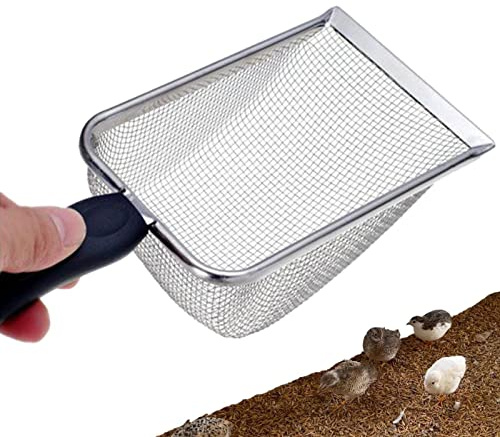 Dubbulon Cat Poop Scooper | Lifter Cat Scoop - Sand Filter Shovel, Non-Stick Coated Metal Scoop Fine Sand Scooper for Box