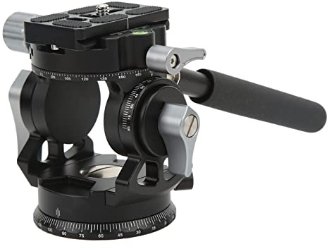Kamera Panorama-Stativkopf Stativ Flüssigkeitskopf Fotografie Ausrüstung Aluminiumlegierung mit Griff Licht Kamera Fluid Head Schießen SLR Kameras