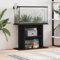 ZEYUAN Aquariumständer Schwarz 80x35x60 cm Holzwerkstoff, Aquarium Unterschrank, Aquarium Schrank, Aquariumschrank, Aquarium Tisch, Aquarium Stands